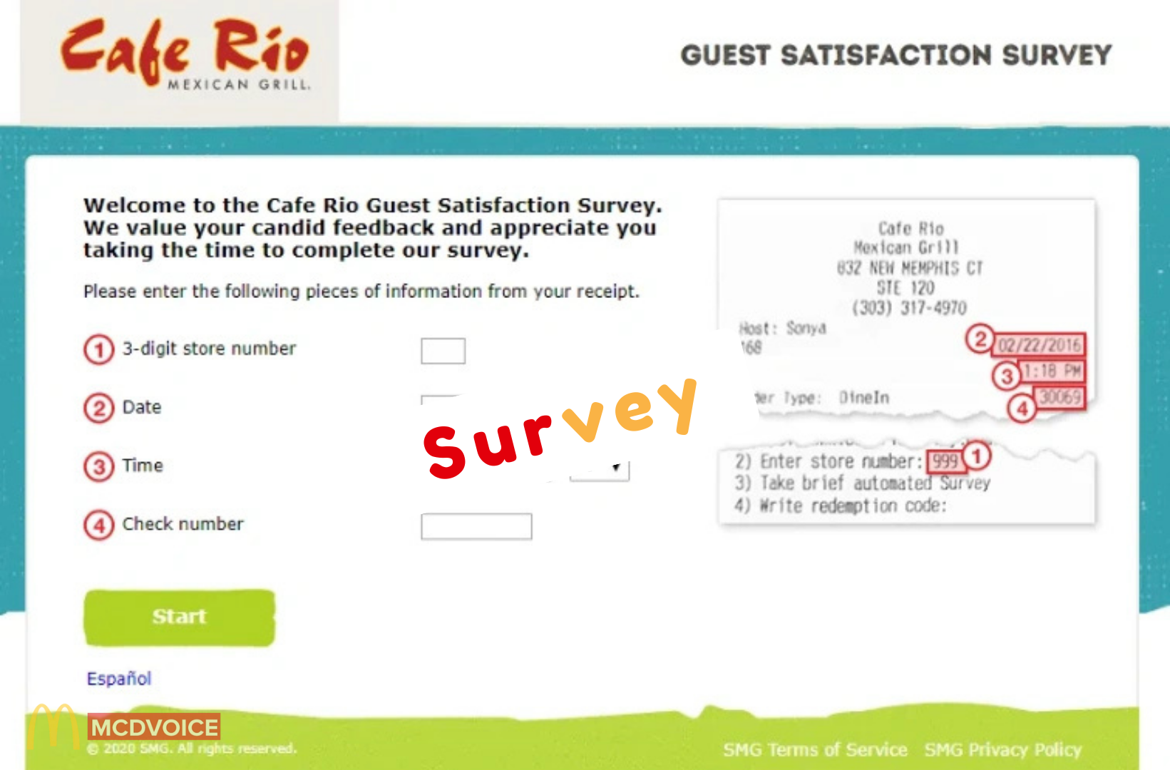 CafeRioListens - Survey Questions What to Expect