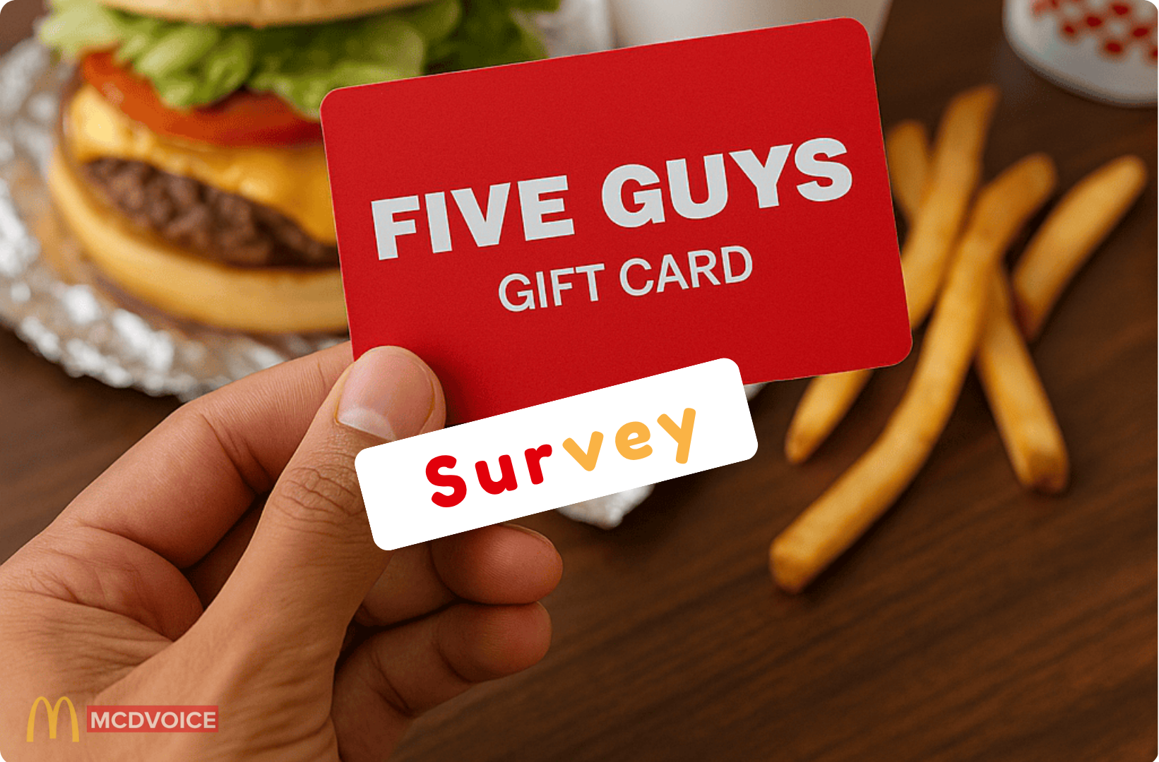 Fiveguys Survey - Rewards More Than Just a Gift Card