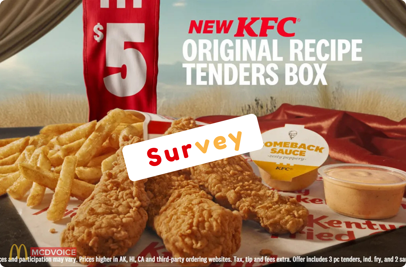 KFC Survey - How to Participate in the KFC Survey