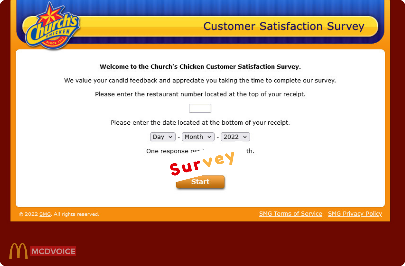 Church&rsquo;s Chicken Survey - How the Church&rsquo;s Chicken Survey Works
