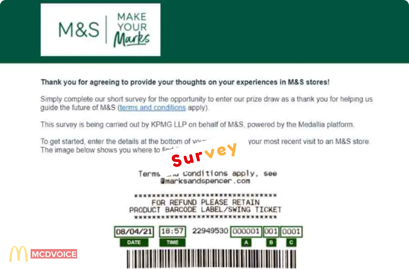 Mark and Spencers Survey - How to Take the Marks & Spencers Survey