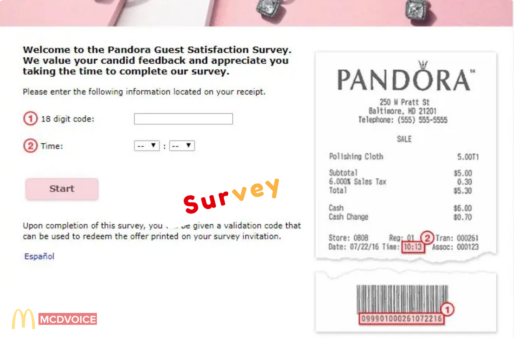 Pandoralistens - How the Survey Works