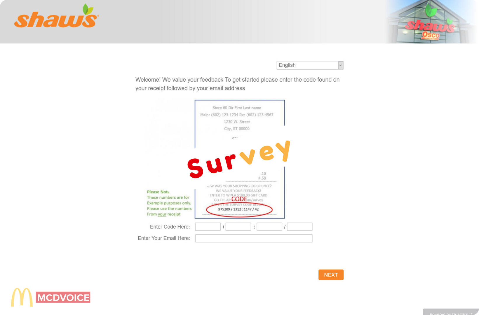 Shaws Survey - How to Take the Shaws Survey
