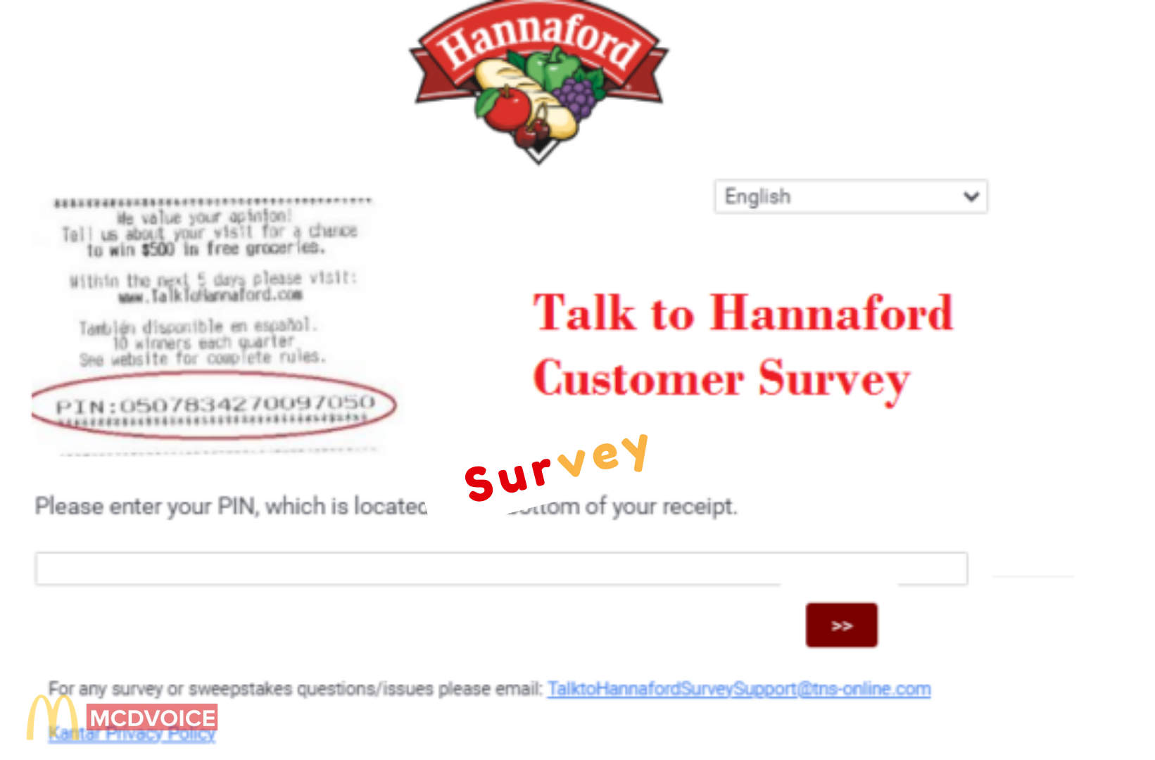 TalkToHannaford - How the TalkToHannaford Survey Works