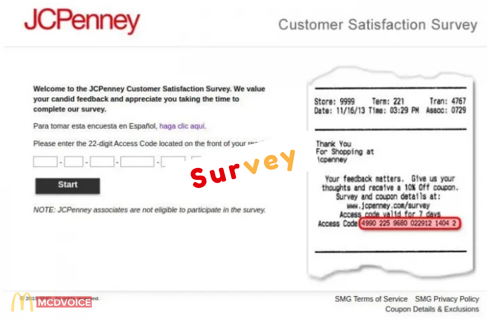 jcpenney survey - How the Survey Works