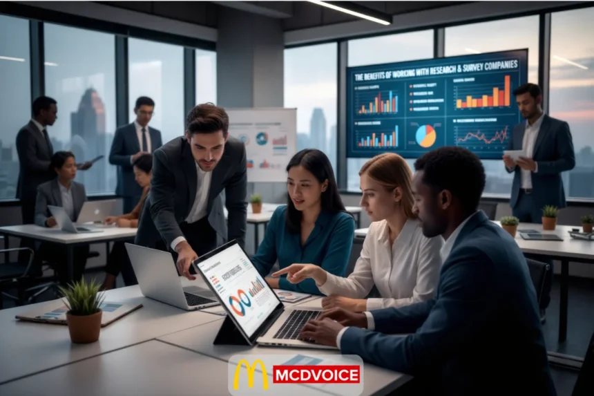 Research and Survey Companies analyzing data