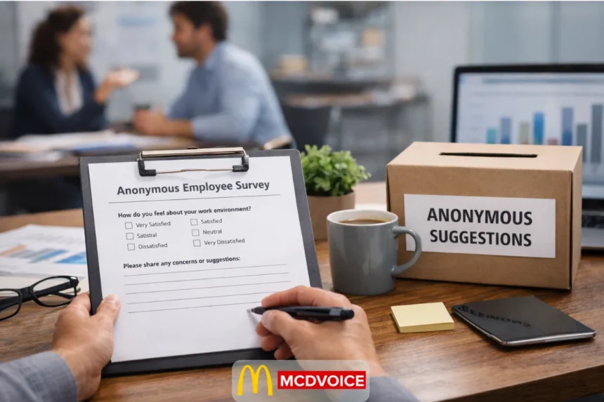 Anonymous Survey for Employees feedback form