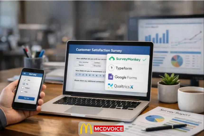 Best Software for Surveys tools comparison on laptop