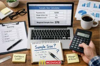 Survey calculator sample size calculation process