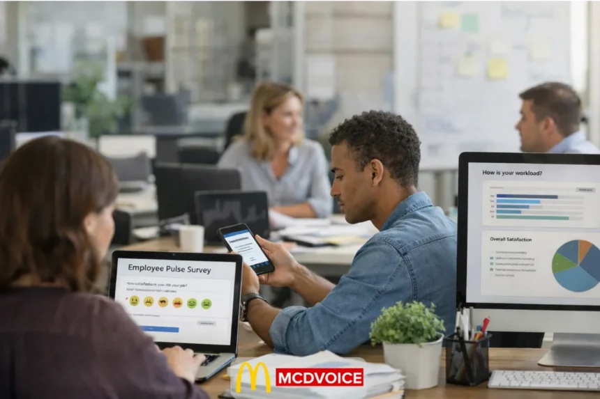 Employee Pulse Survey Tools showing staff sentiment dashboards