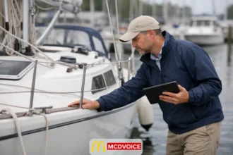 Insurance survey for boat inspection