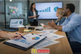 Market Research Survey Companies team reviewing insights charts