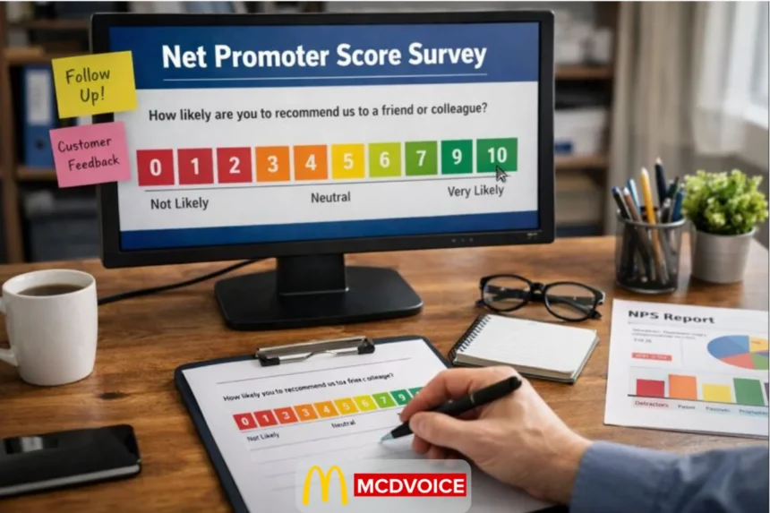Net promoter score survey feedback workspace