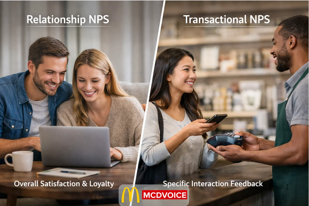 Relationship NPS and Transactional NPS comparison