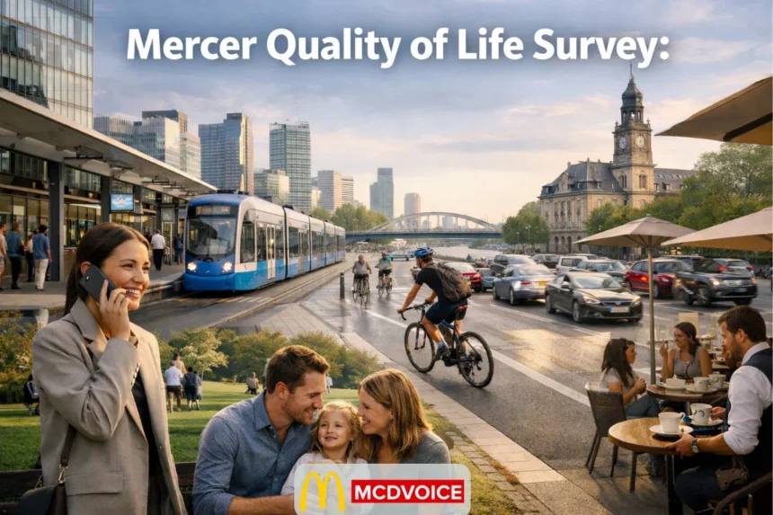 Mercer Quality of Life Survey city life