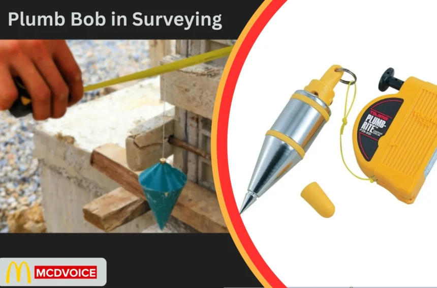 Plumb Bob in Surveying vertical alignment tool