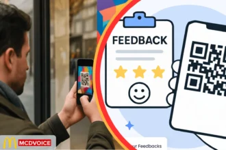 Survey with QR code for data collection