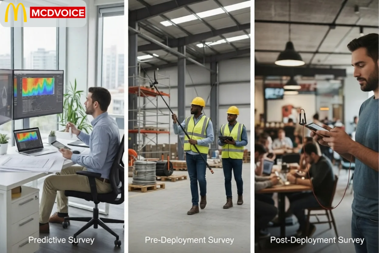 Types of wireless network site surveys field analysis